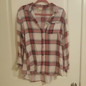 Soft plaid button down